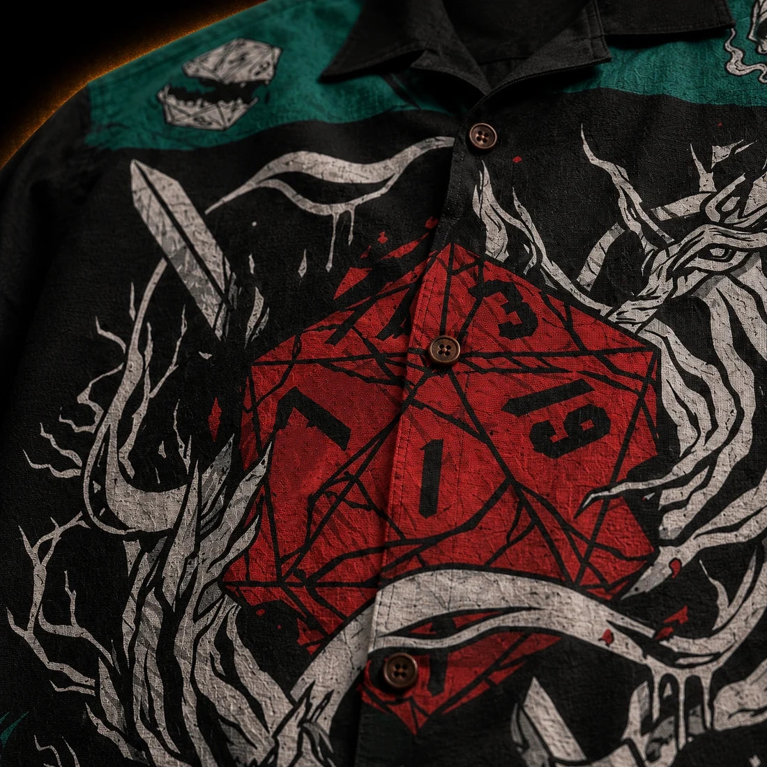 Dungeon Master 20 — Critical Fail D20 Hawaiian Shirt | Gaming Collection