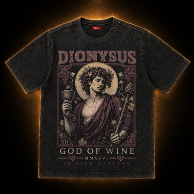 Dionysus XII — God of Wine Washed T-Shirt