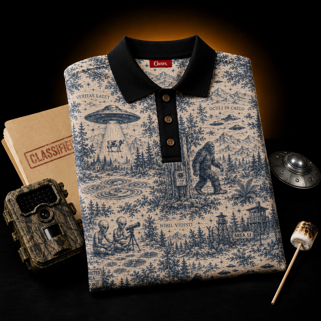 Veritas Latet — Paranormal Toile Polo Shirt