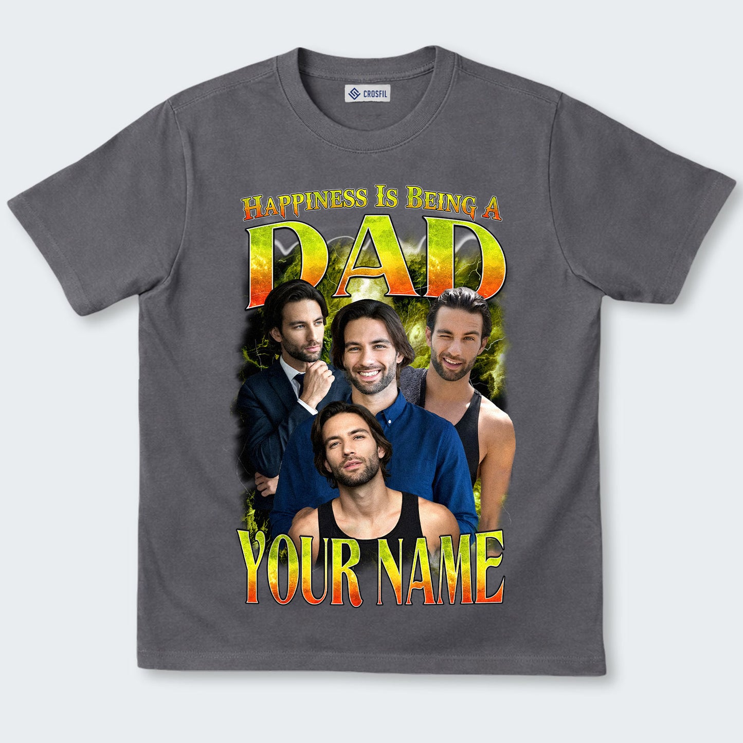 Happiness Is Being A Dad Custom Tee 050226