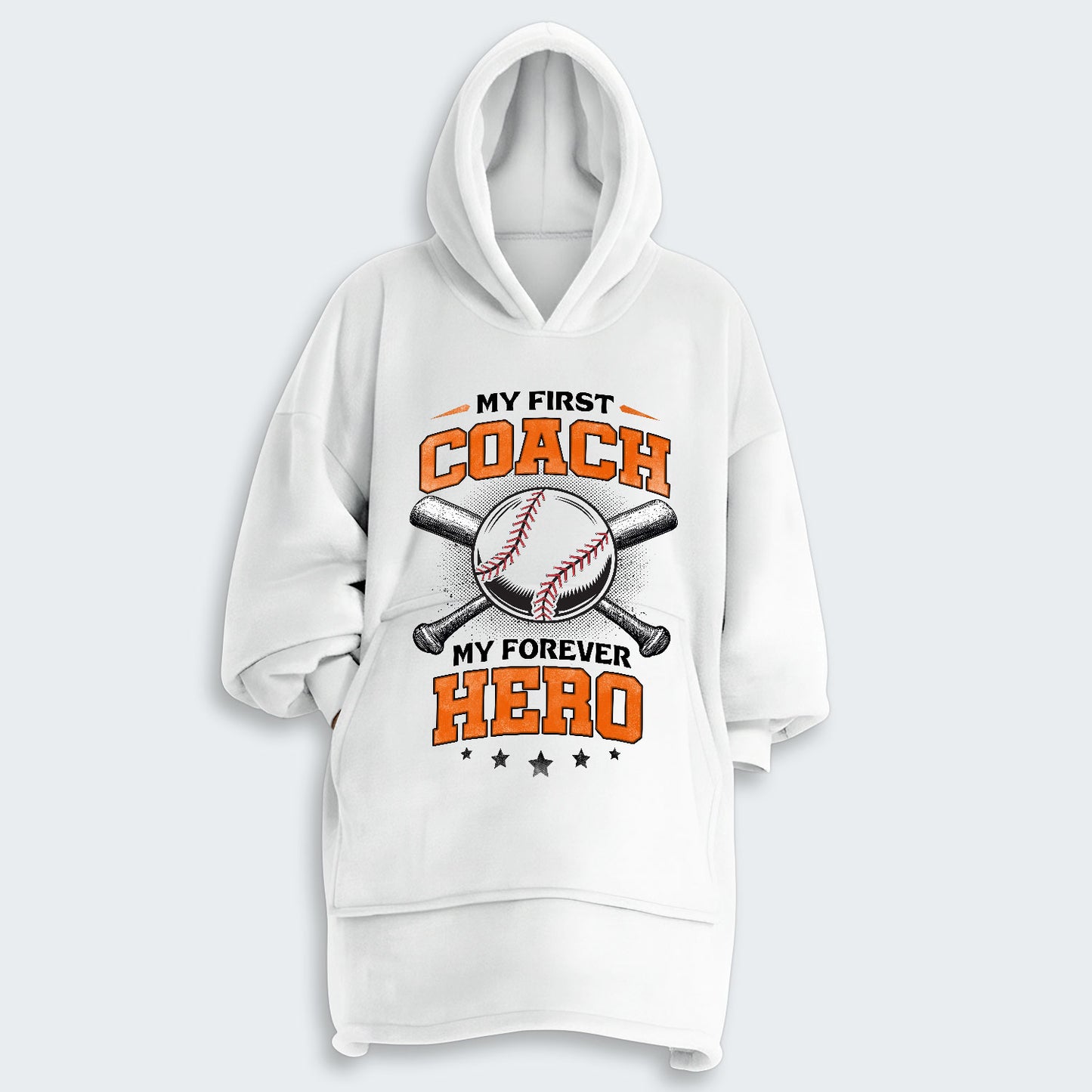 My first coach. My forever hero Hoodie Blanket 490126