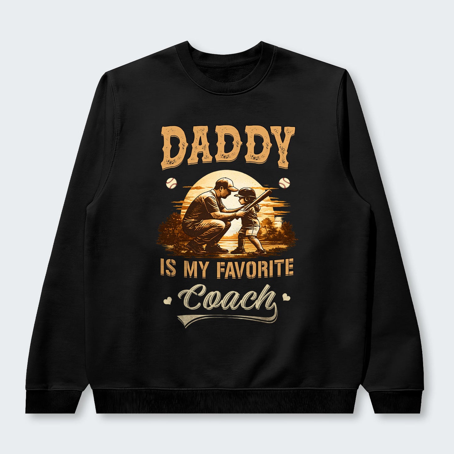 Daddy is my favorite coach. Sweater 530126