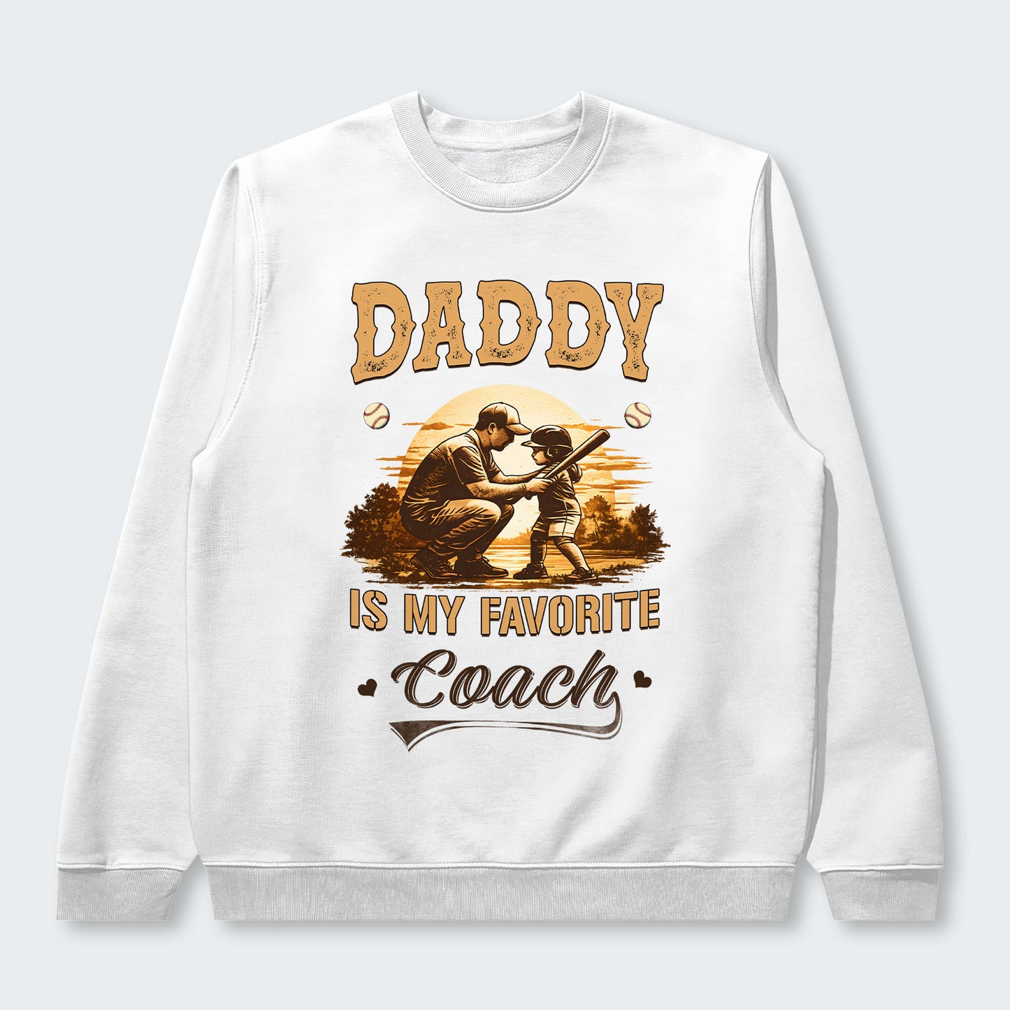 Daddy is my favorite coach. Sweater 530126