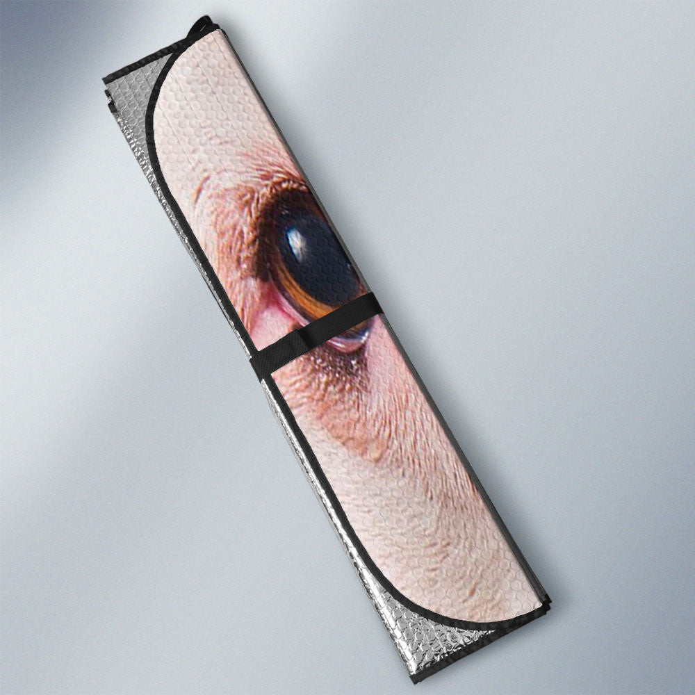American Bulldog Eyes Car Sun shade 94