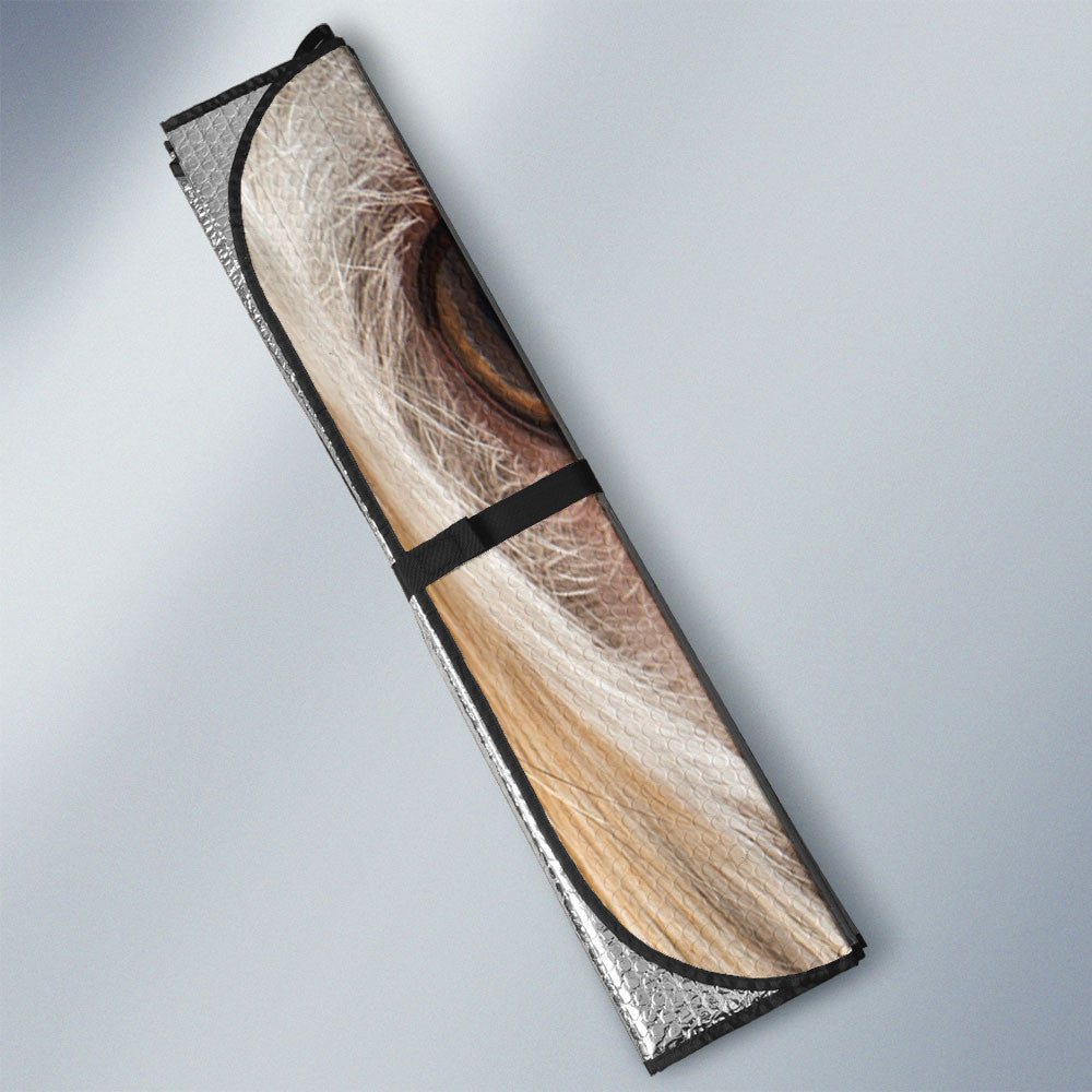 Hairless Chinese Crested Eyes Car Sun Shade 94