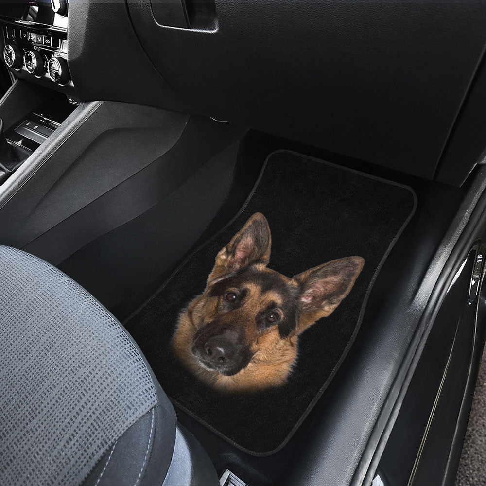 German Shepherd Dog Cute Face Car Floor Mats 118