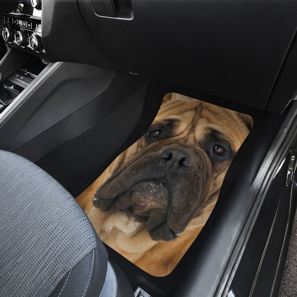 Bullmastiff Dog Funny Face Car Floor Mats 119