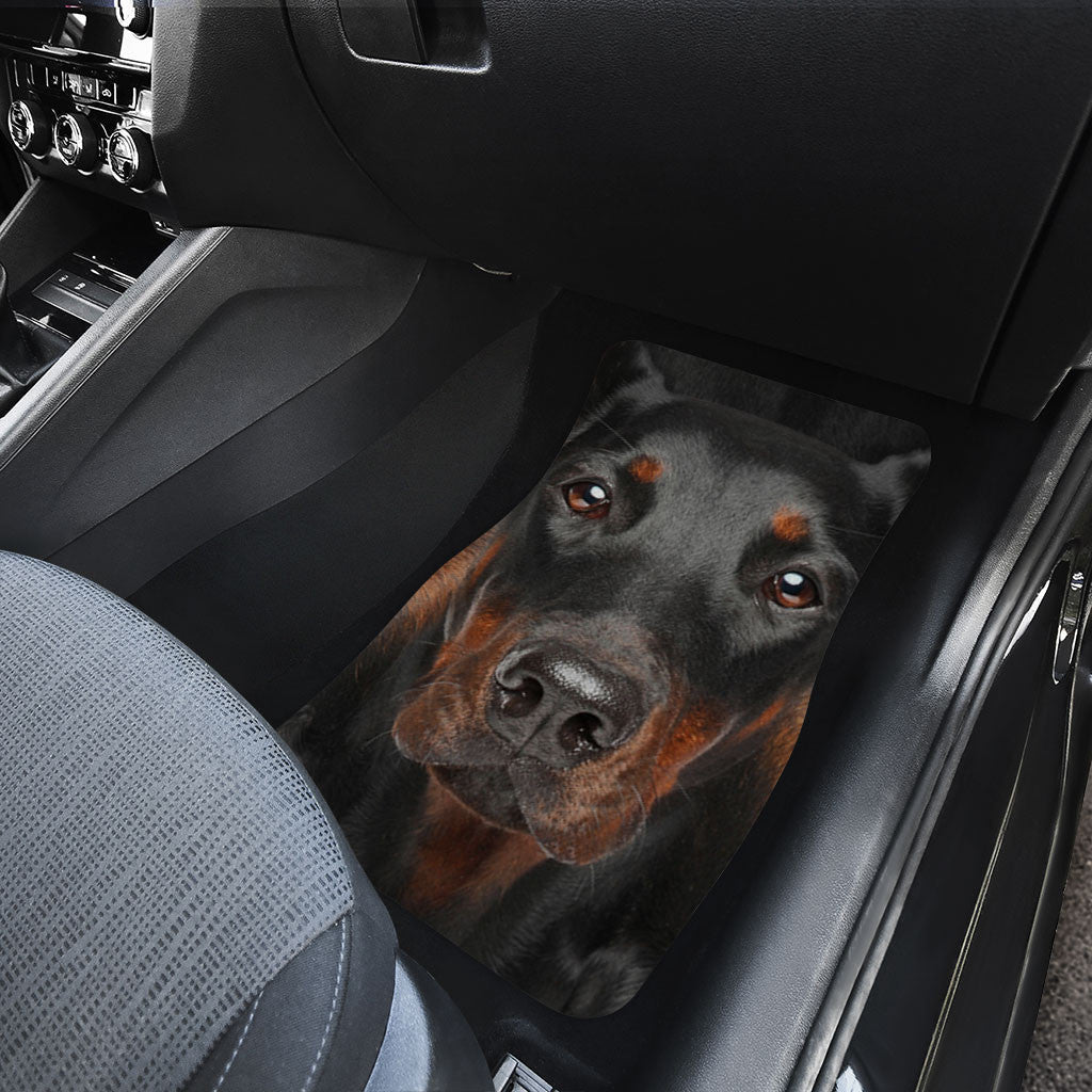 Doberman Pinscher Dog Funny Face Car Floor Mats 119