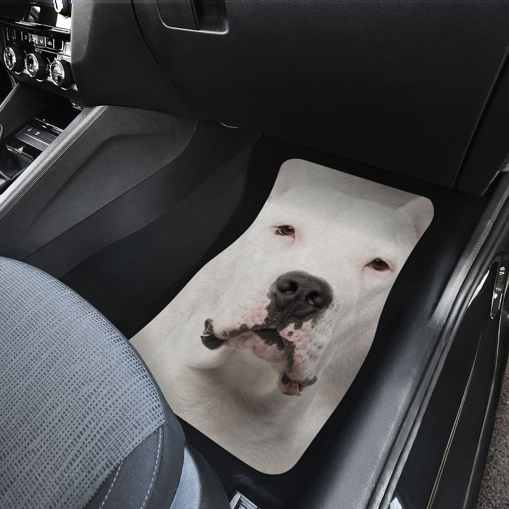 Dogo Argentino Dog Funny Face Car Floor Mats 119