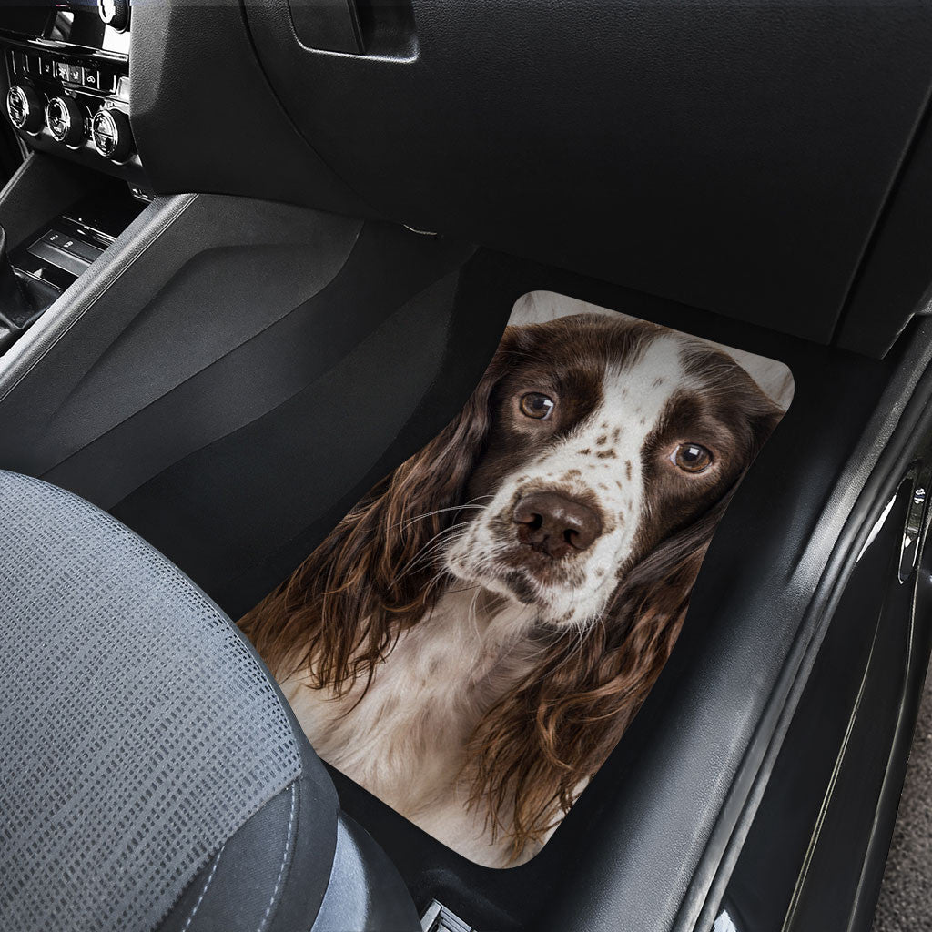 English Springer Spaniel Dog Funny Face Car Floor Mats 119