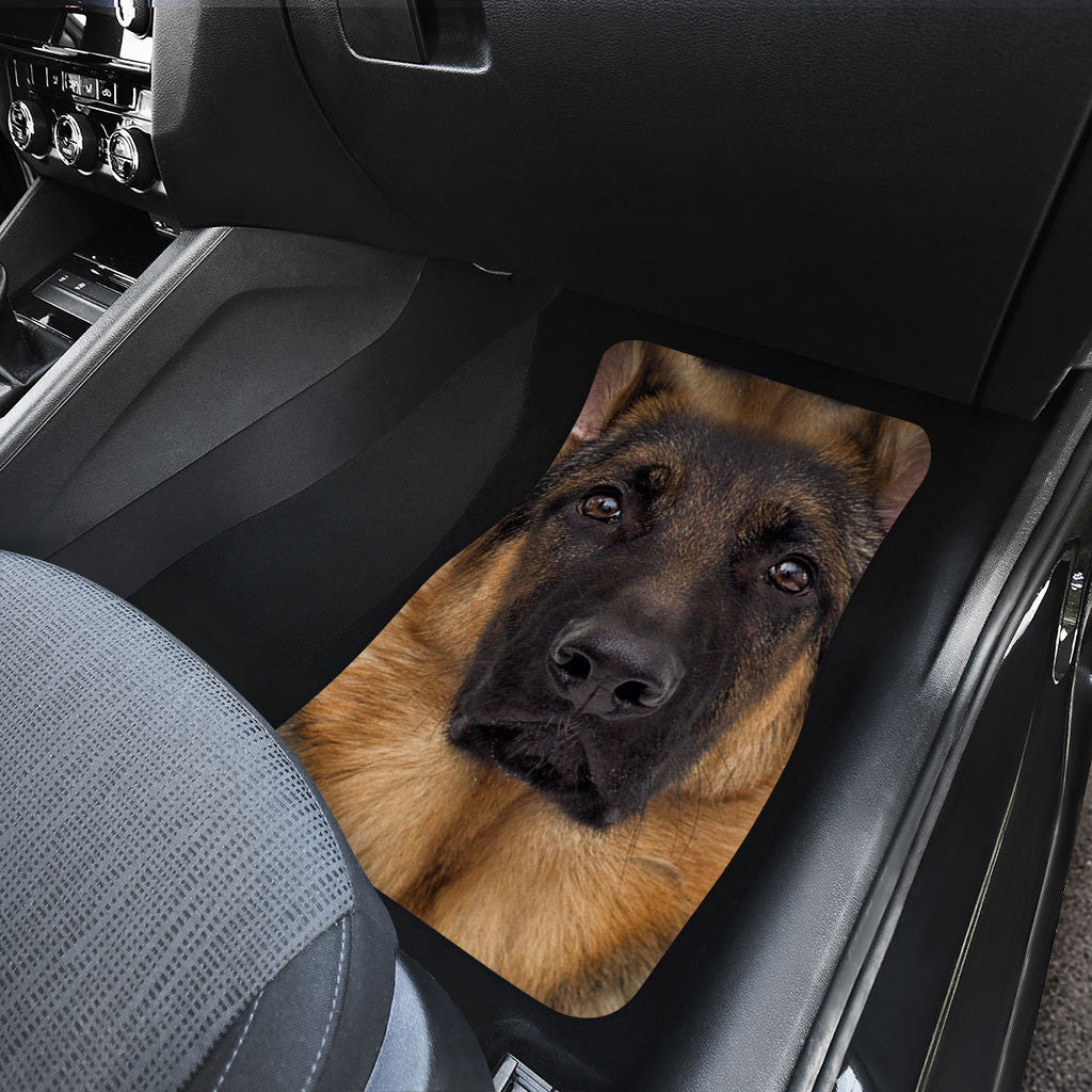 German Shepherd Dog Funny Face Car Floor Mats 119