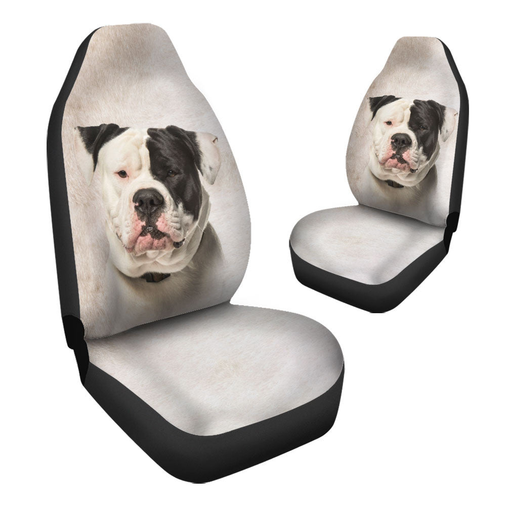 American Bulldog Funny Face Car Seat Covers 120