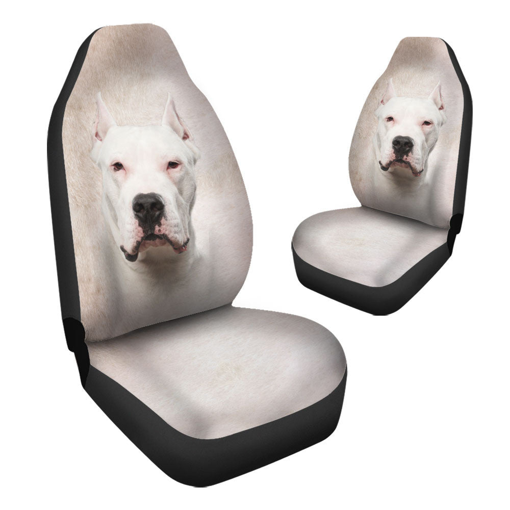 Dogo Argentino Dog Funny Face Car Seat Covers 120