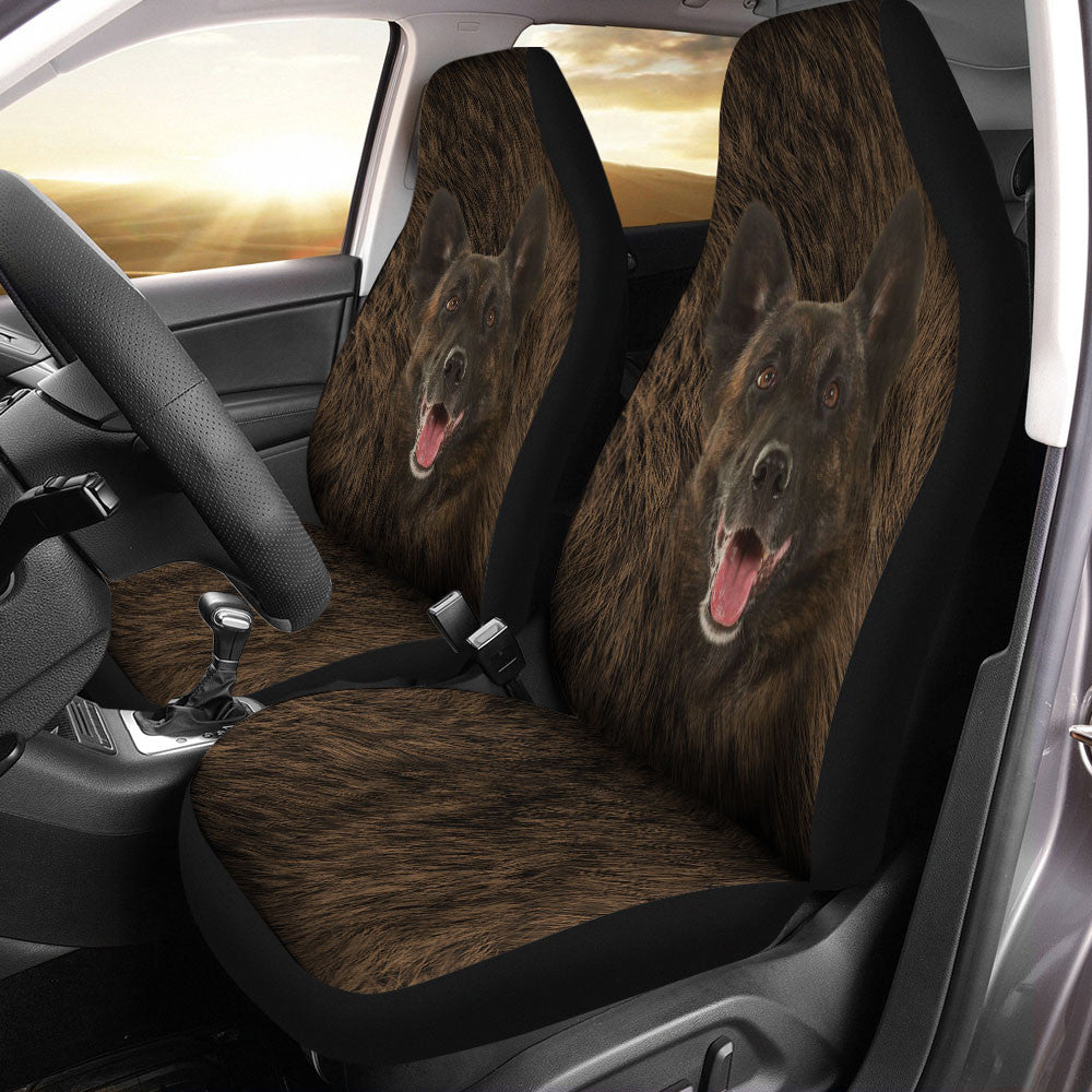 Dutch Shepherd Dog Funny Face Car Seat Covers 120