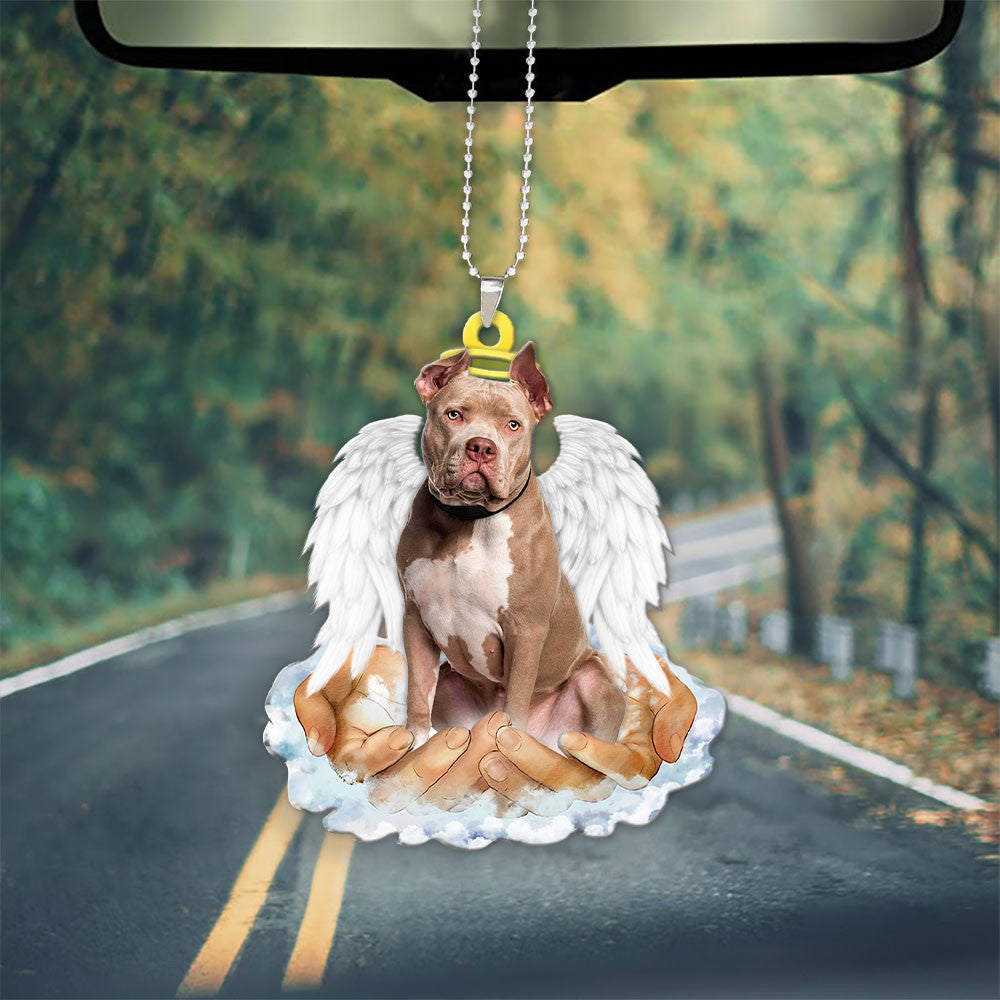 American Bully 2 In The Hands Of God Car Hanging Ornament