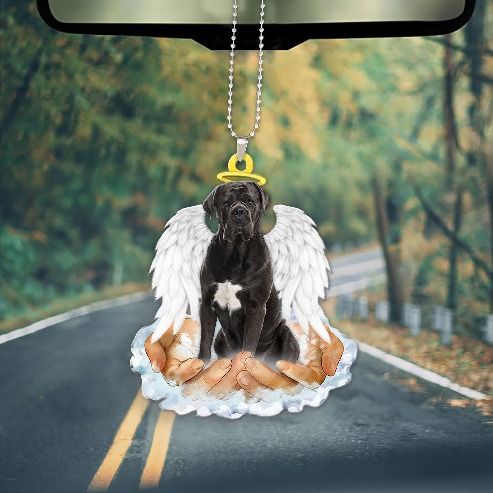 Cane Corso In The Hands Of God Car Hanging Ornament