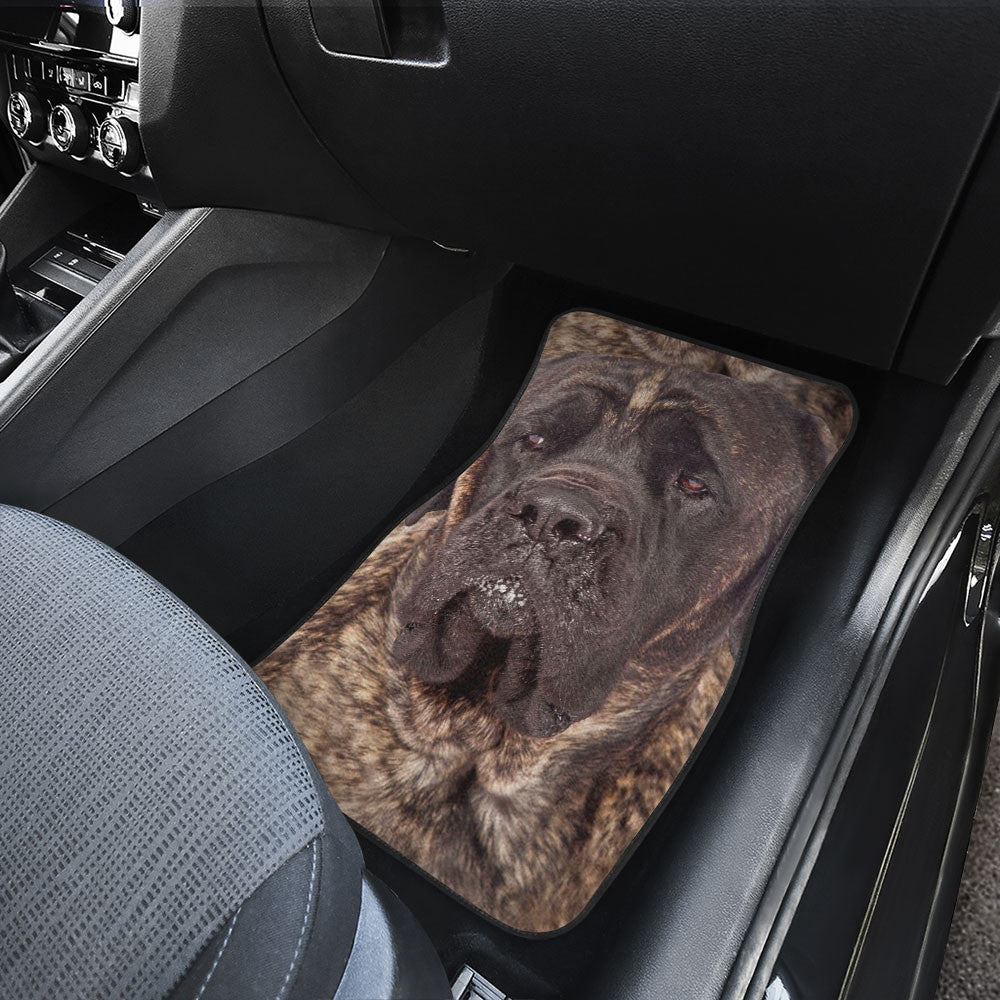 English Mastiff Brindle Funny Face Car Floor Mats 119