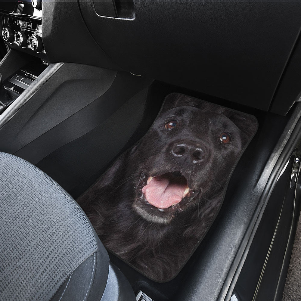 Flat Coated Retriever Funny Face Car Floor Mats 119