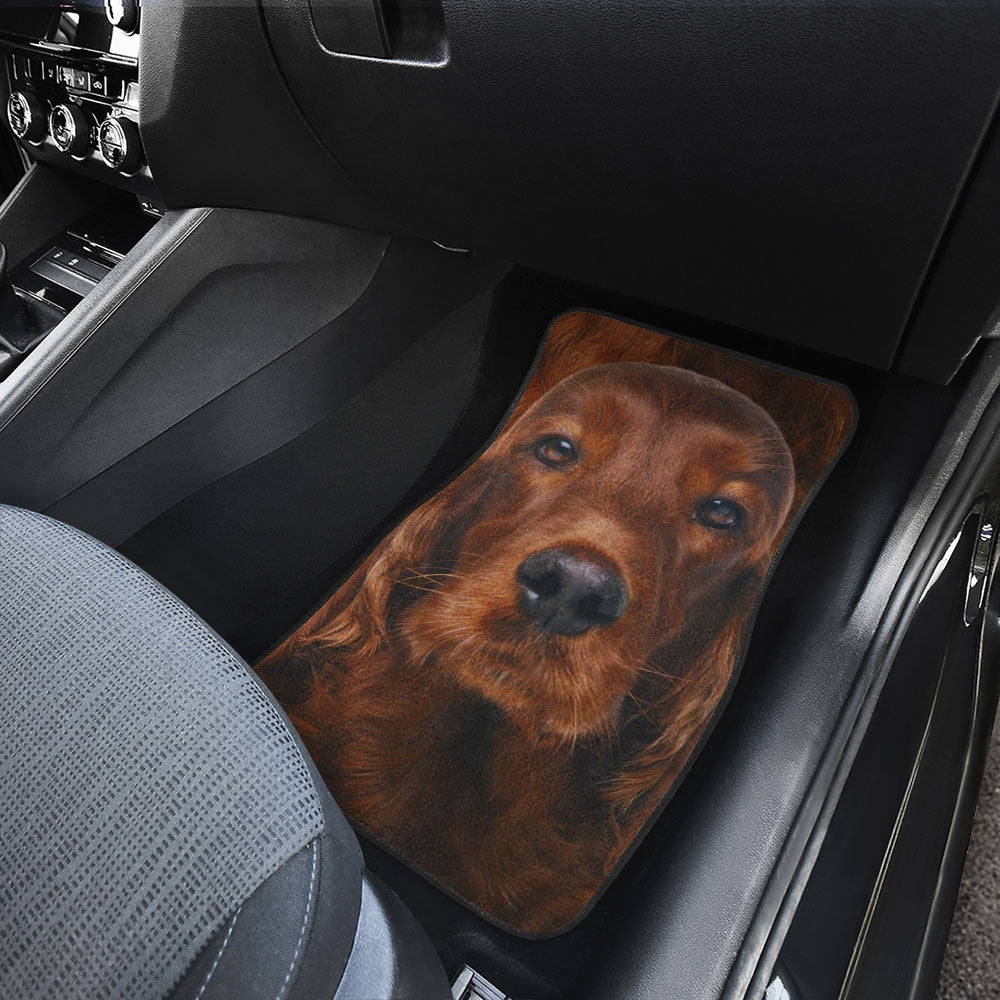 Irish Setter Funny Face Car Floor Mats 119