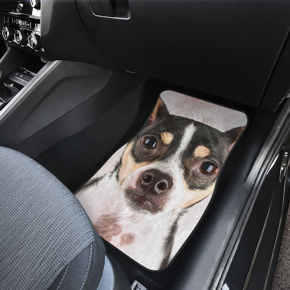 Rat Terrier Funny Face Car Floor Mats 119