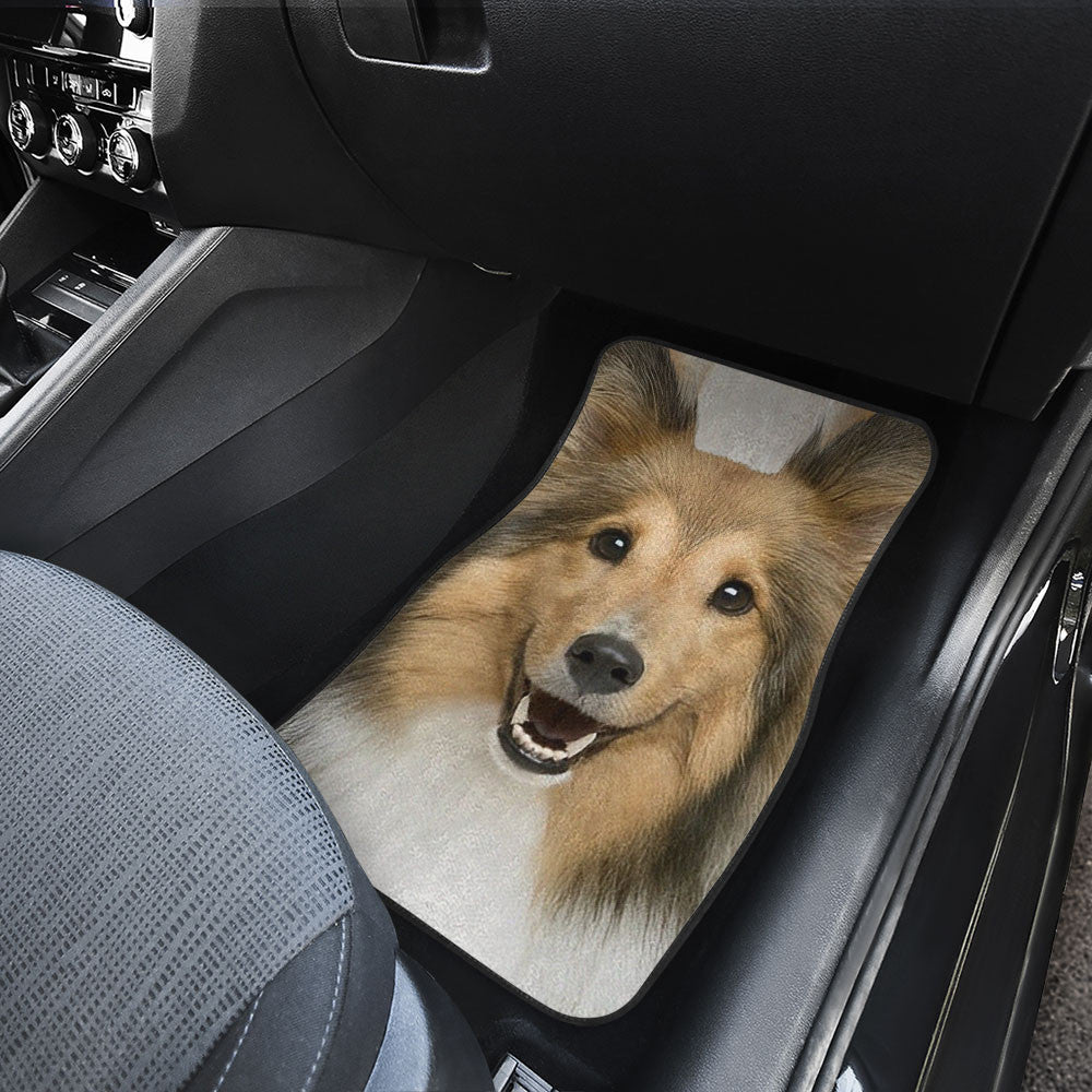 Rough Collie Funny Face Car Floor Mats 119