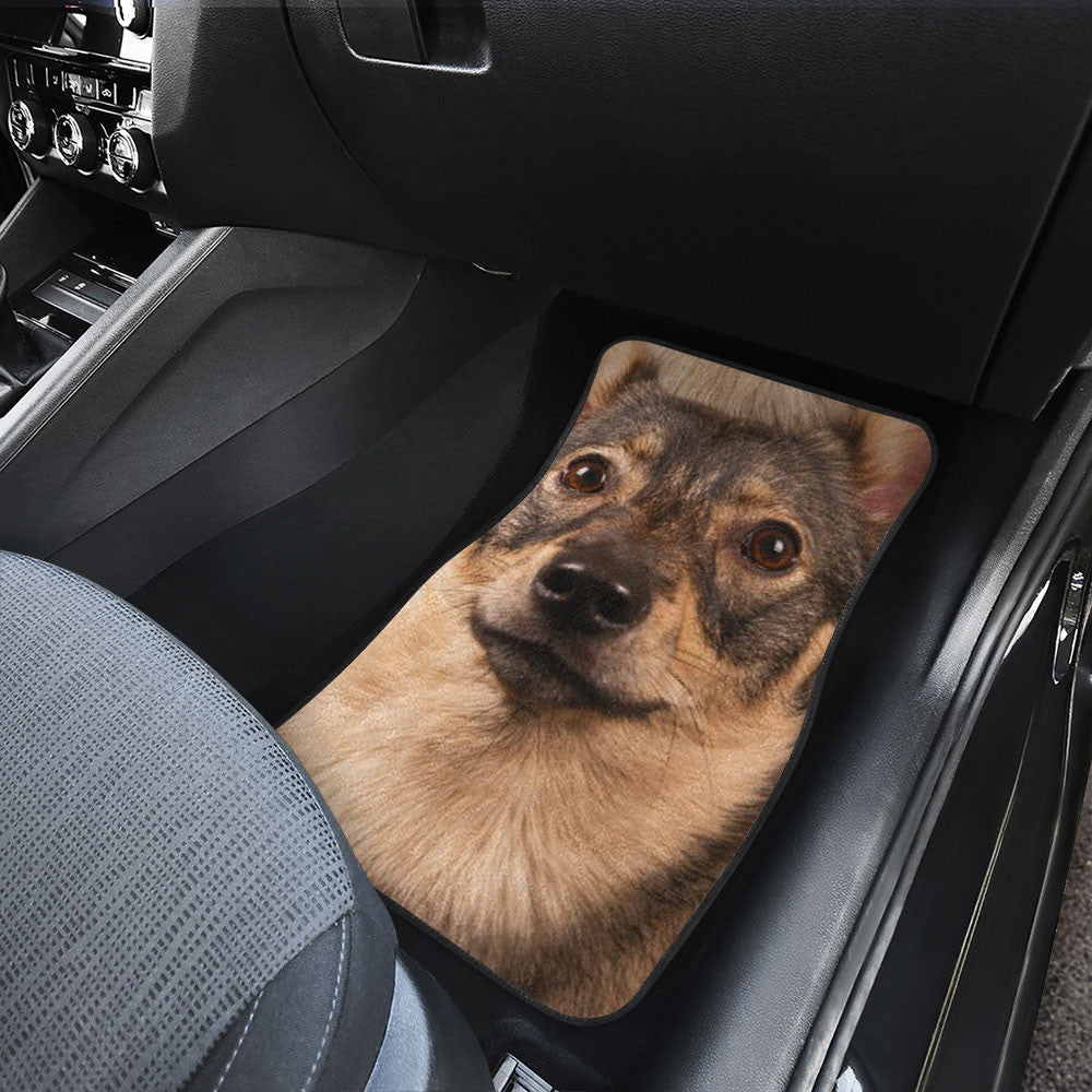 Swedish Vallhund Funny Face Car Floor Mats 119