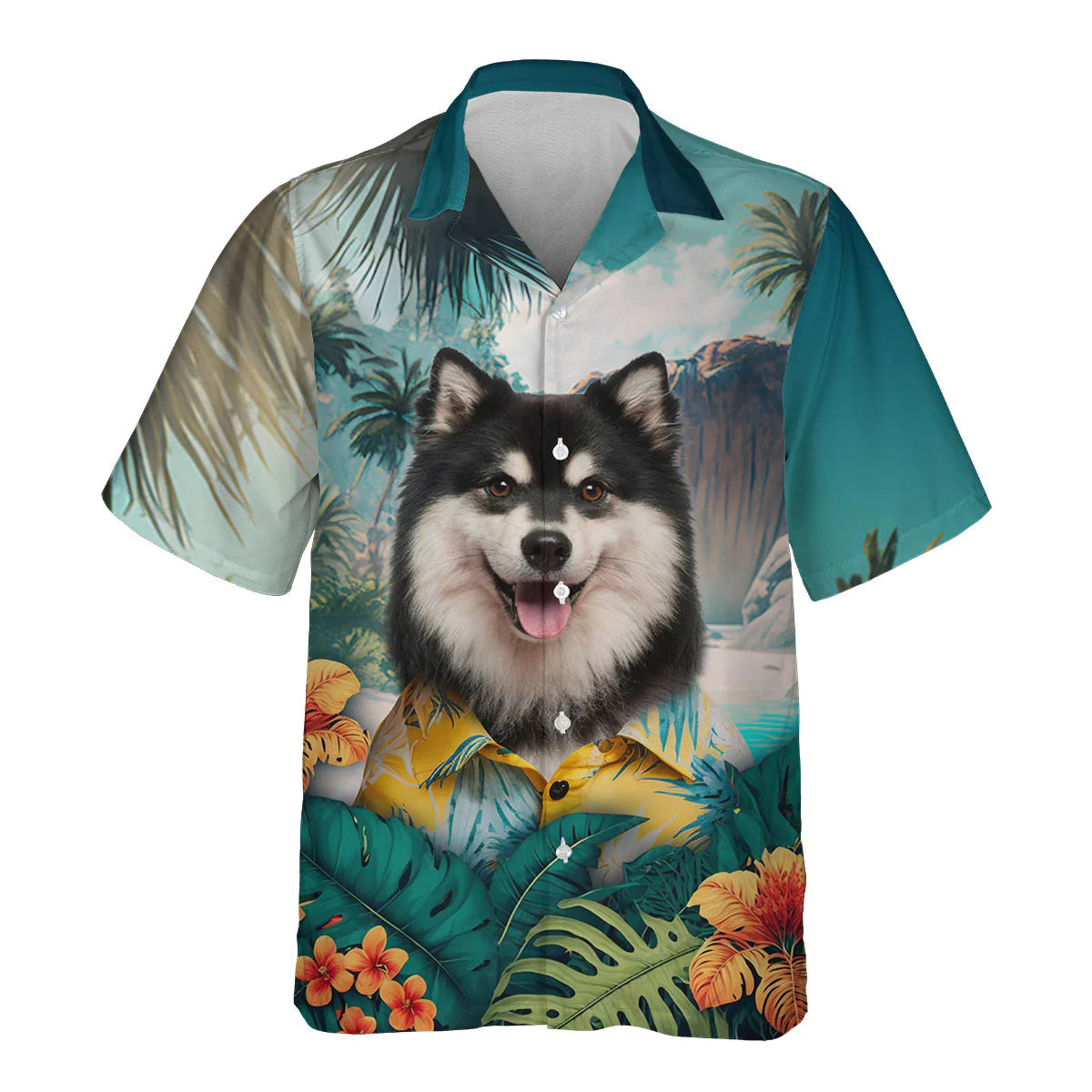 Finnish Lapphund - 3D Tropical Hawaiian Shirt