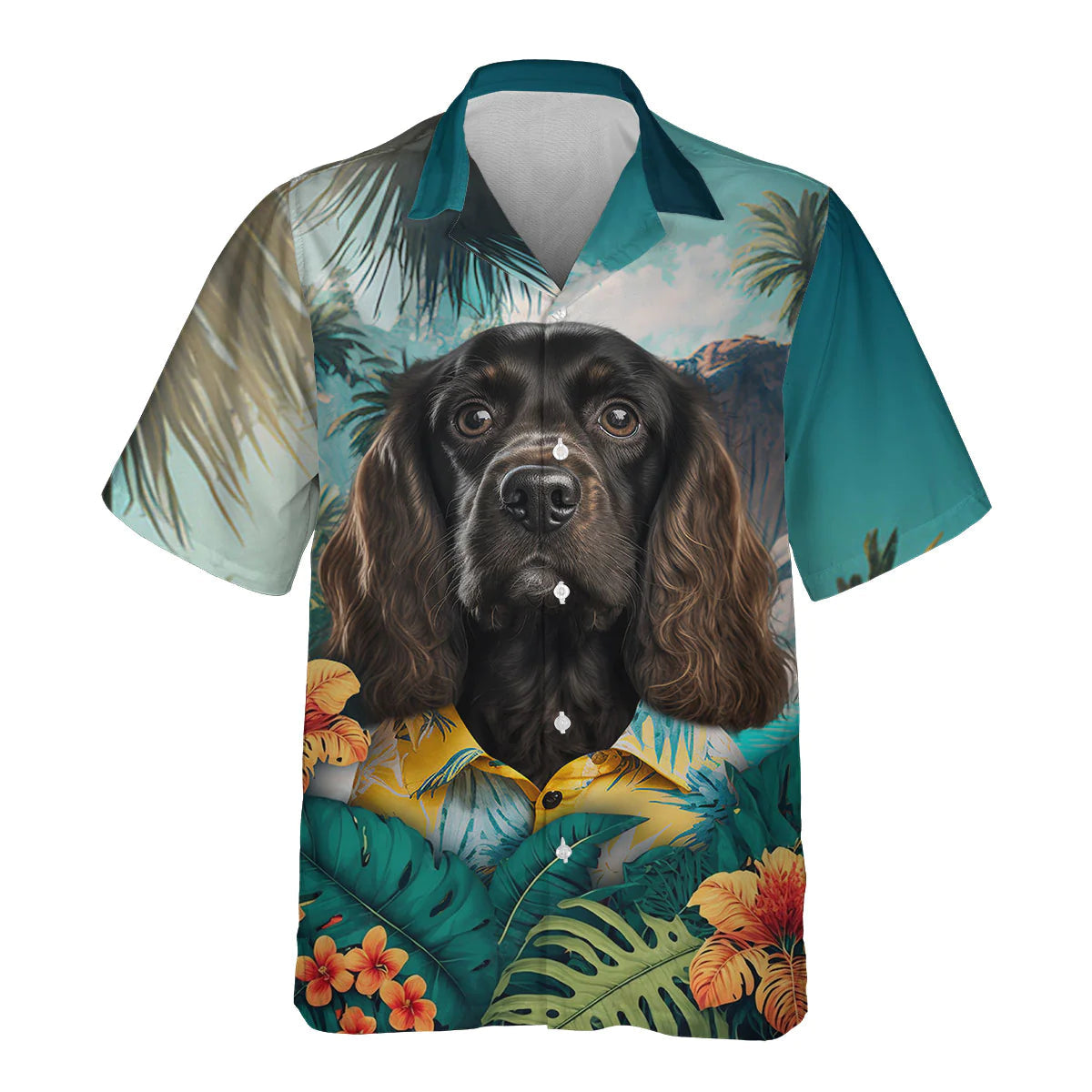 Cocker Spaniel - 3D Tropical Hawaiian Shirt