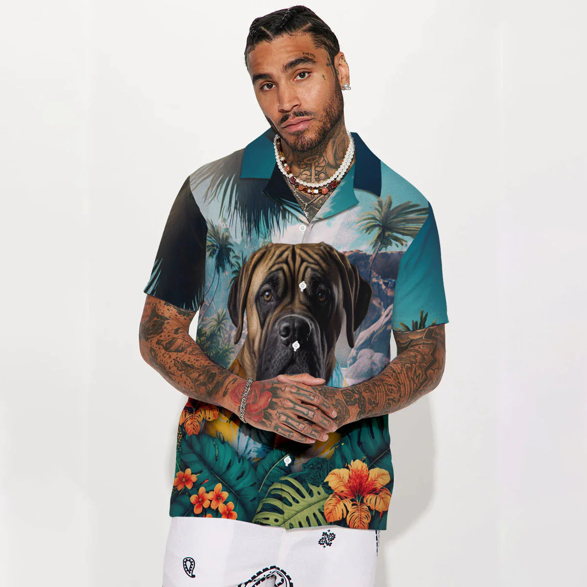Boerboel AI - 3D Tropical Hawaiian Shirt