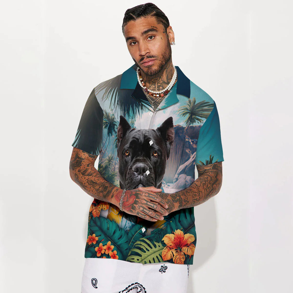 Cane Corso - 3D Tropical Hawaiian Shirt