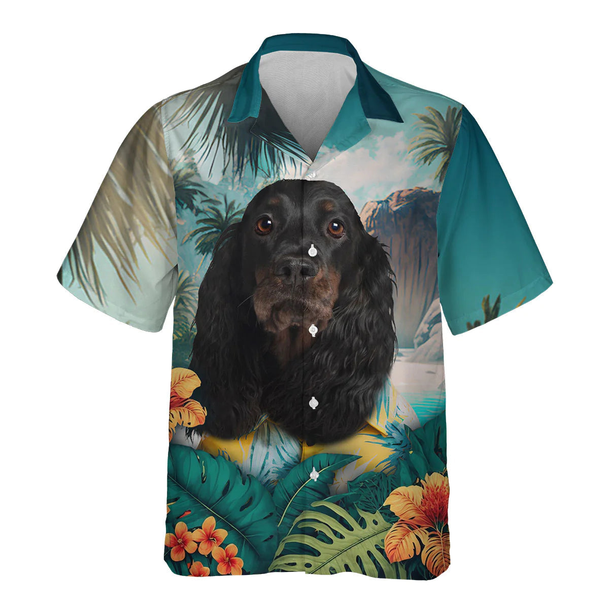 Gordon Setter - 3D Tropical Hawaiian Shirt