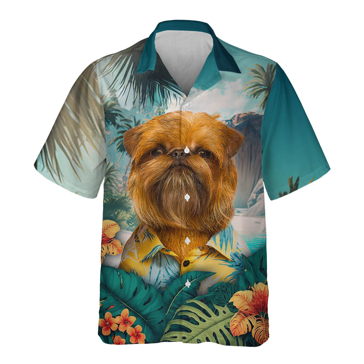 Griffon Brussels - 3D Tropical Hawaiian Shirt