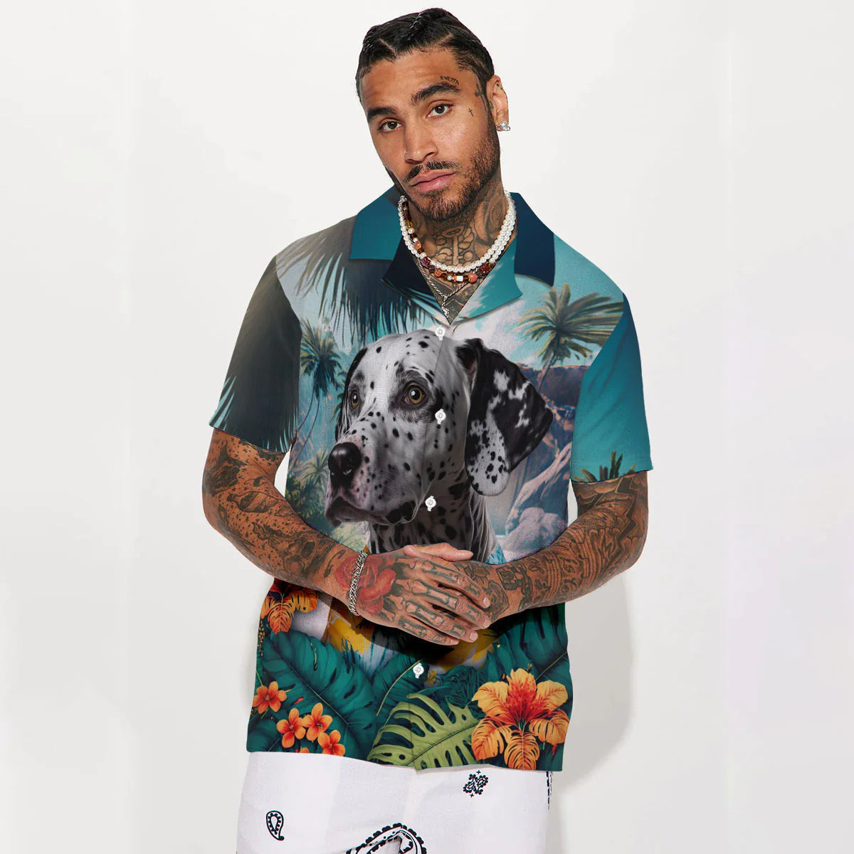 Dalmatian - 3D Tropical Hawaiian Shirt
