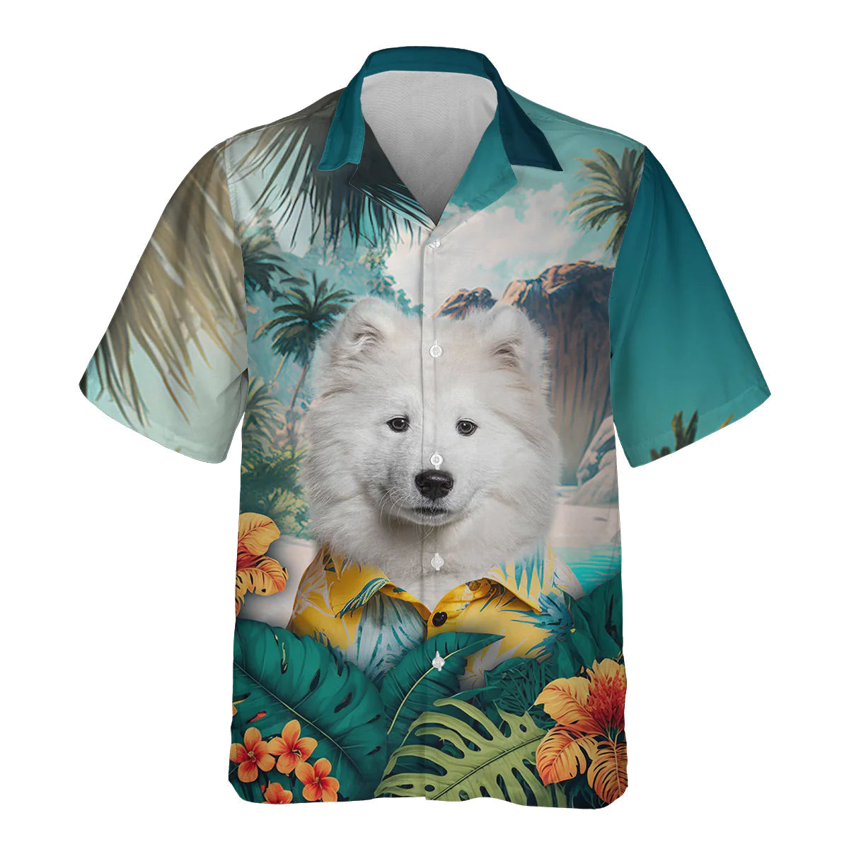 Samoyed - 3D Tropical Hawaiian Shirt