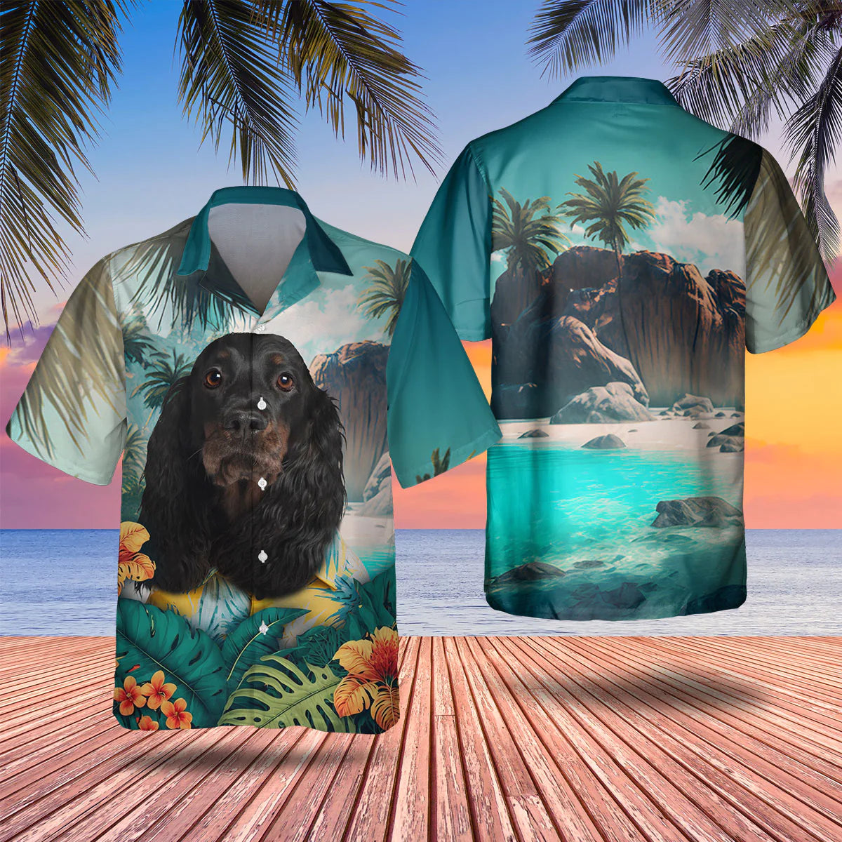 Gordon Setter - 3D Tropical Hawaiian Shirt