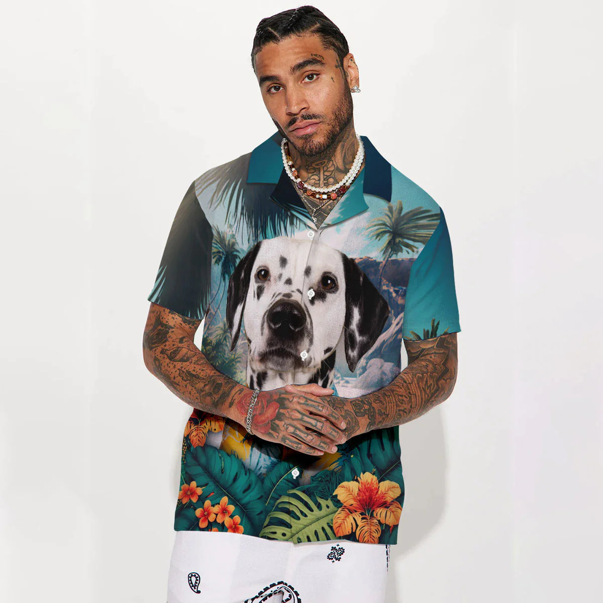 Dalmatian - 3D Tropical Hawaiian Shirt