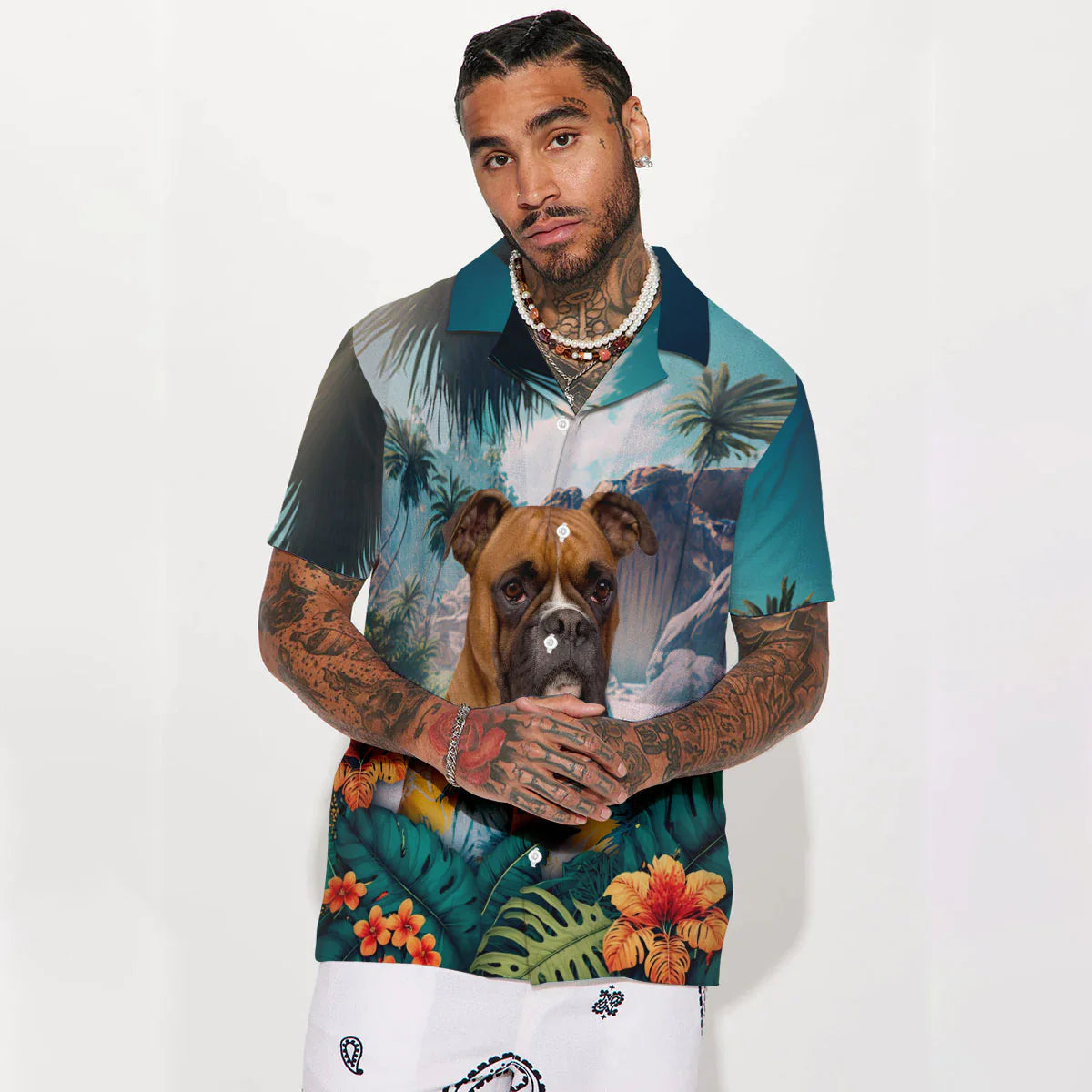 Boxer - 3D Tropical Hawaiian Shirt