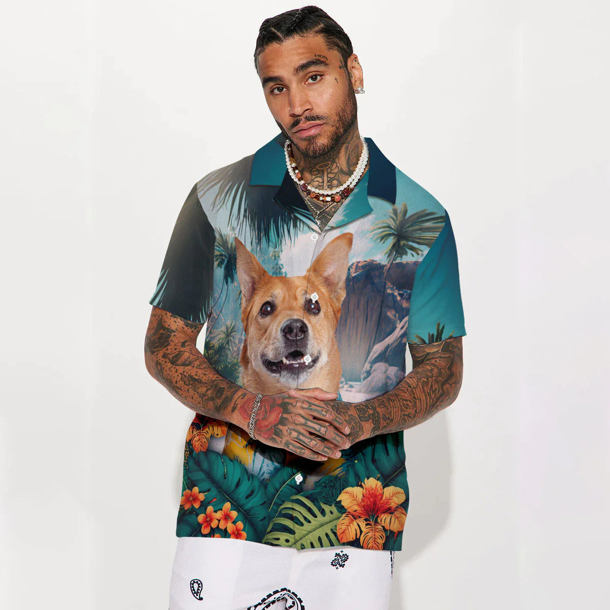 Carolina Dog - 3D Tropical Hawaiian Shirt