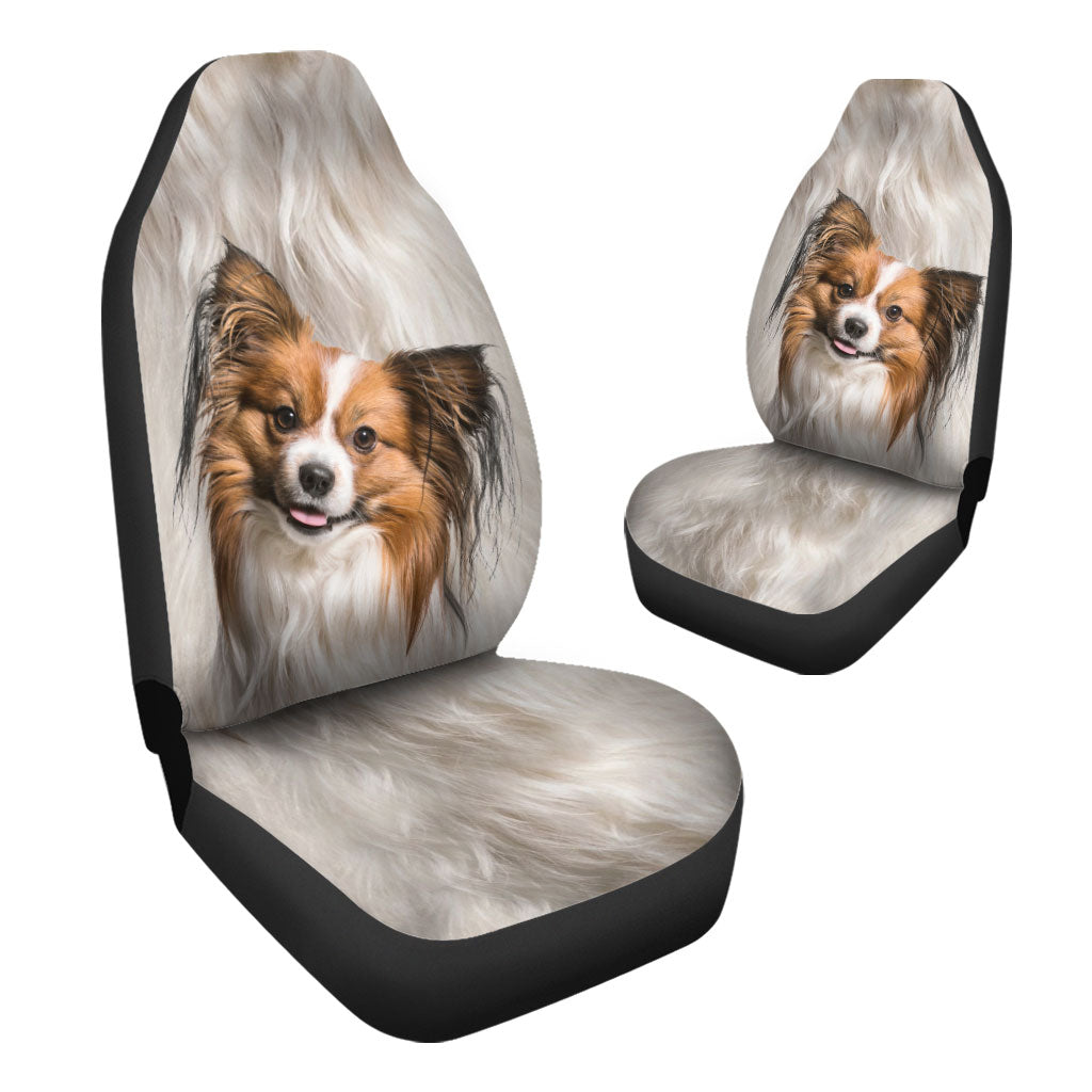 Papillon Dog Face Car Seat Covers 120