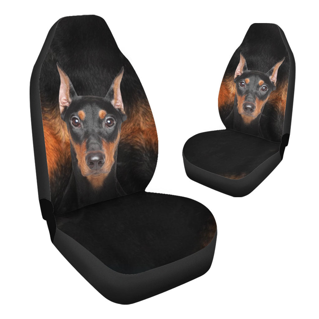 Pinscher Face Car Seat Covers 120