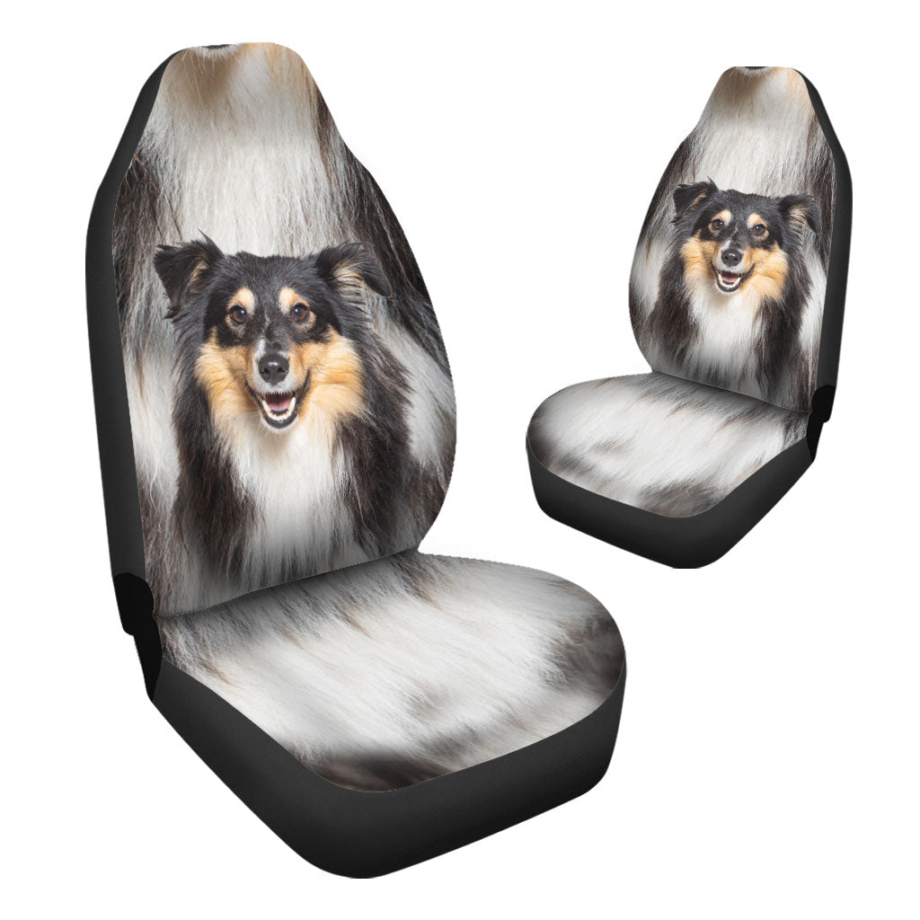 Shetland Sheepdog Face Car Seat Covers 120