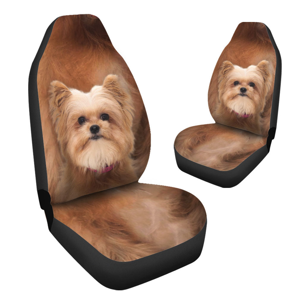 Yorkie Pom Face Car Seat Covers 120