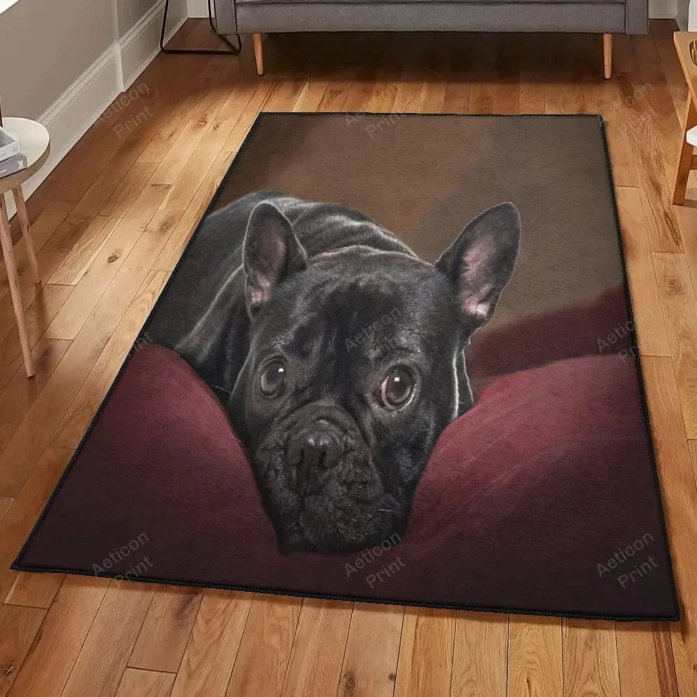 French Bulldog 2 Area Rug