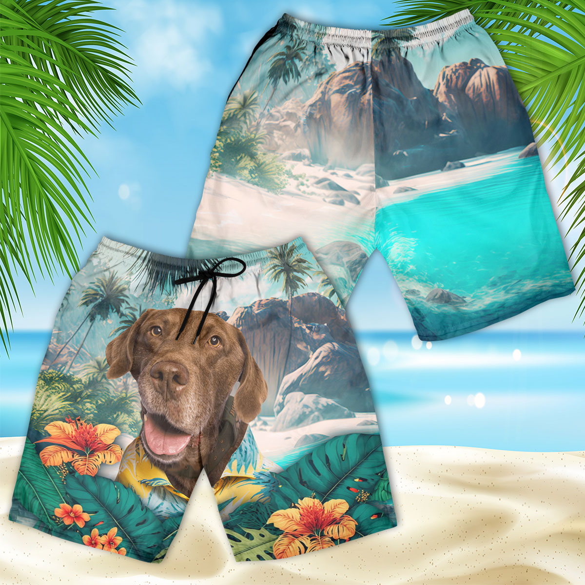 Chesapeake Bay - 3D Men's Beach Short