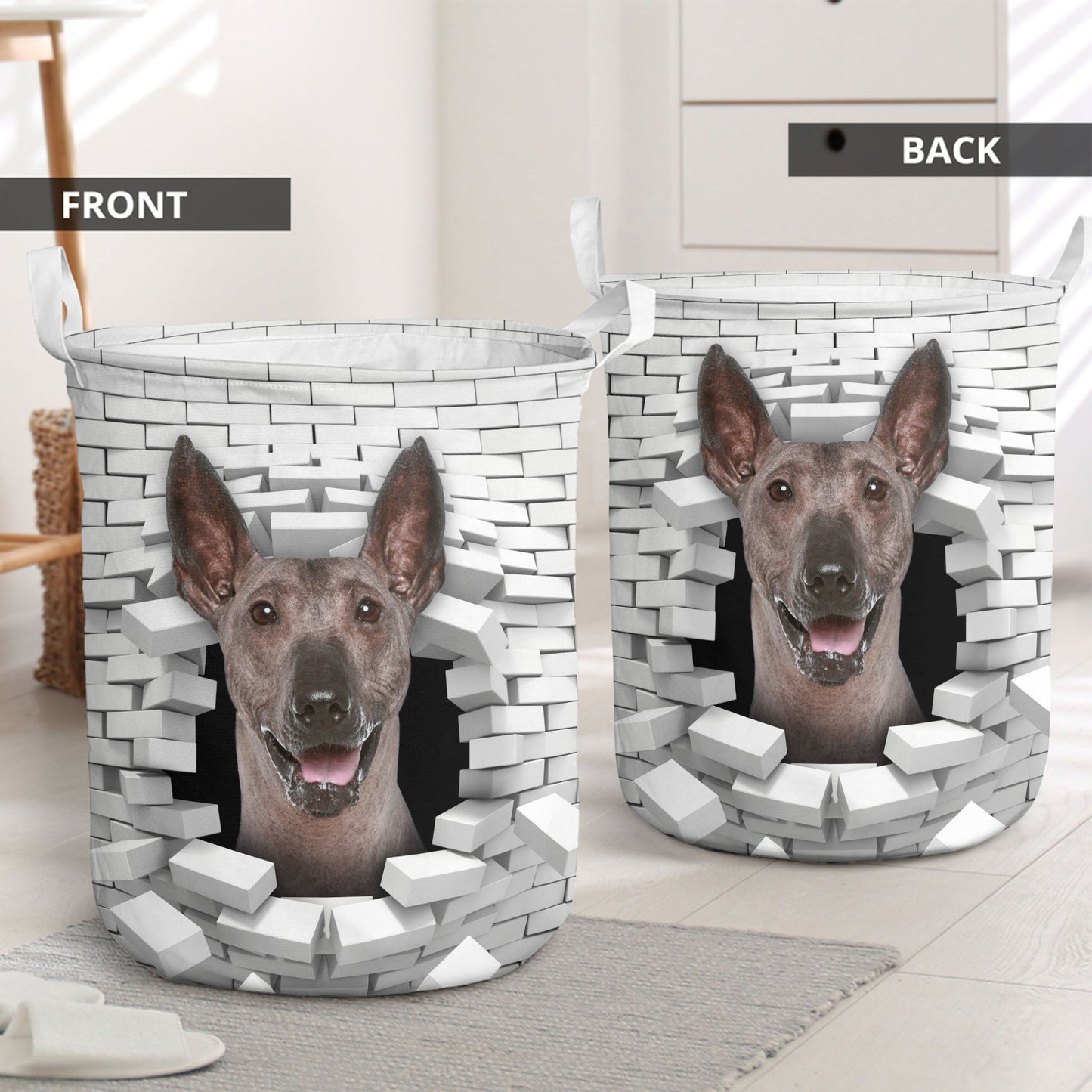 Peruvian Inca Orchid - In The Hole Of Wall Pattern Laundry Basket