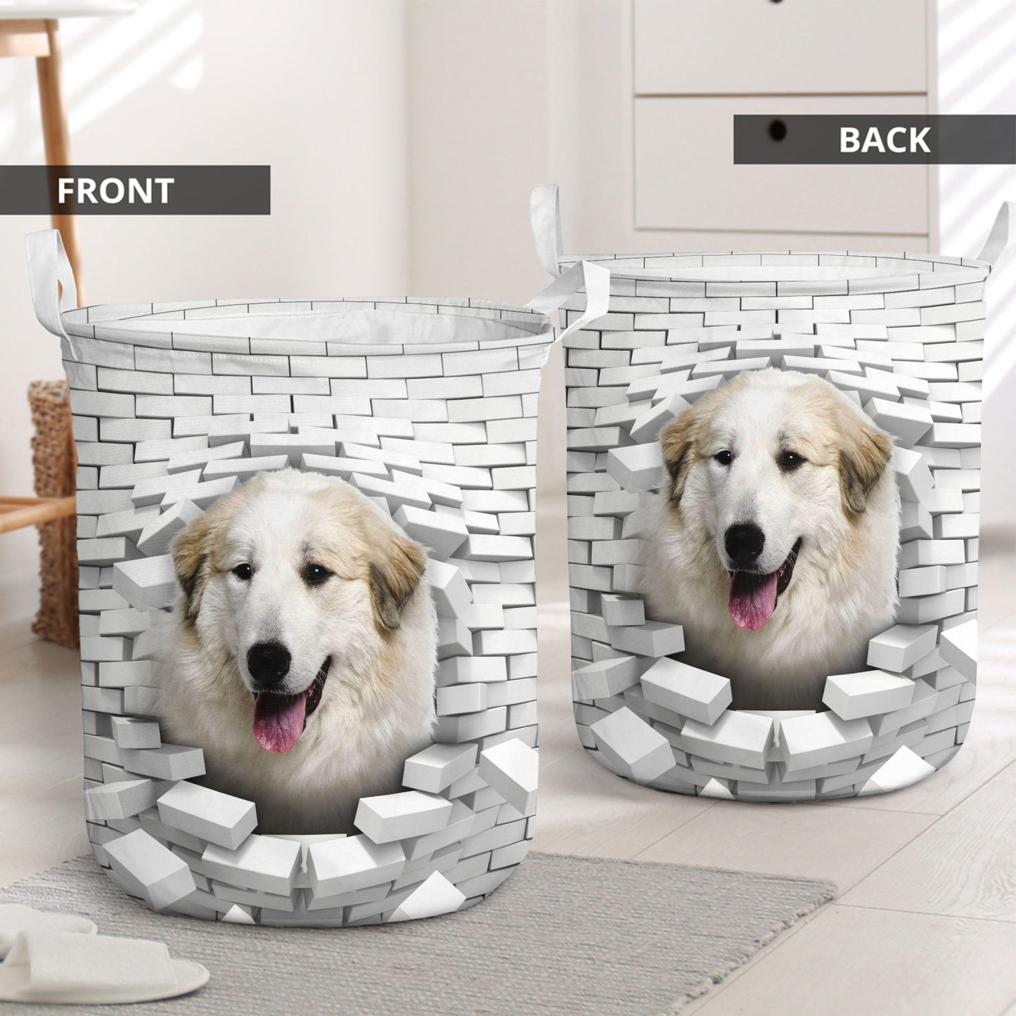 Pyrador - In The Hole Of Wall Pattern Laundry Basket