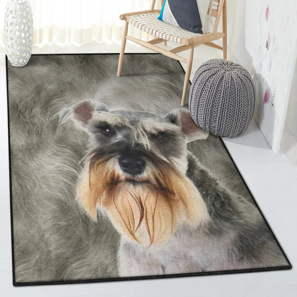 Miniature Schnauzer 2 Area Rug