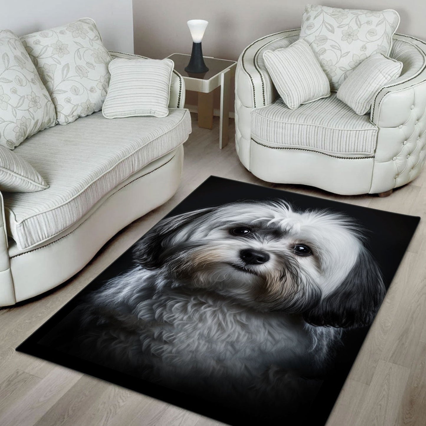Havanese 3D Portrait Area Rug