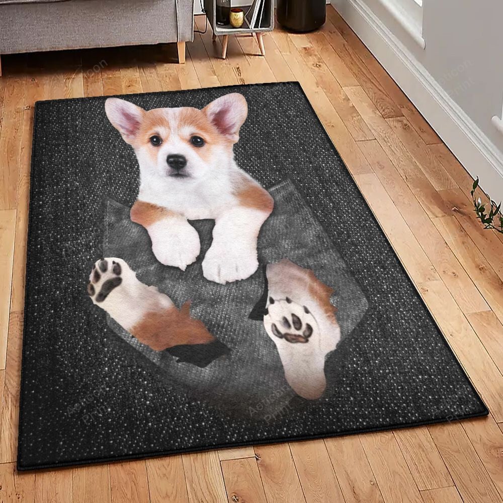 Pembroke Welsh Corgi 1 Area Rug