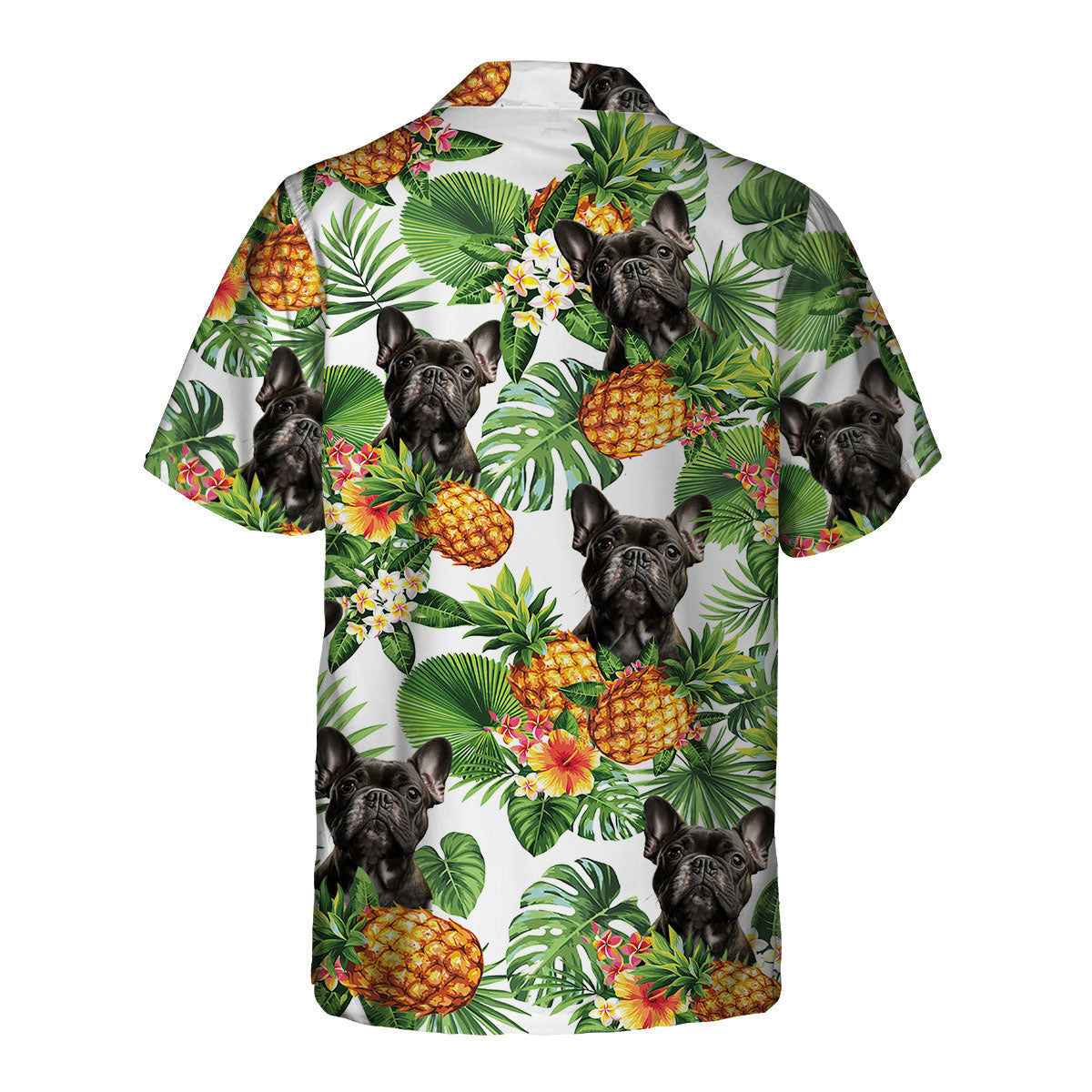 French Bulldog 2 AI - Tropical Pattern Hawaiian Shirt